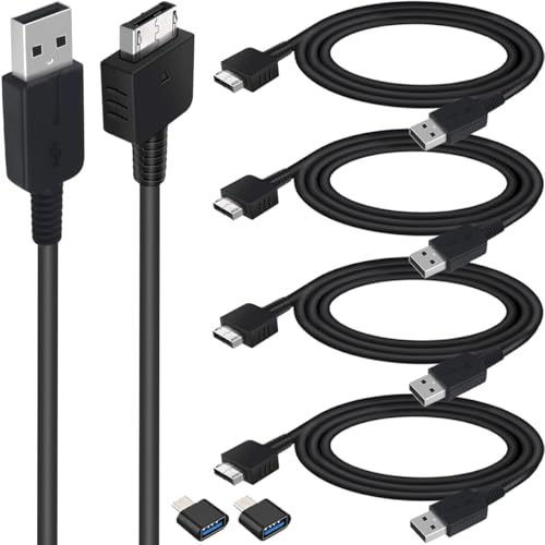 4 Pcs PS Vita Charger Cable, for PS Vita 1000 Charging, USB Data Power Charger, for PS Vita Original (PS Vita/PSV)(1.2m)