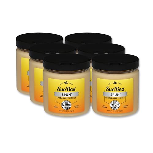 Sue Bee Premium Spun Honey, Pure Honey, Product of USA, US Grade A, Whipped Honey, 12 Ounce (Pack of 1)