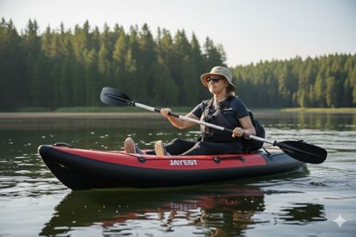JAYEGT Kayak Seat Padded Deluxe High Back Canoe Seat with Back Support Adjustable Fishing Seat for Universal Sit with Detachable Kayak Backrest