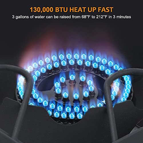 Camplux Camping Stove 2 Burners, Propane Burner 260,000 BTU, Heavy Duty Gas Stoves for Outdoor Cooking