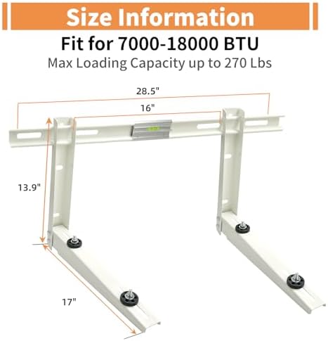 Mini Split Wall Mounting Bracket for Outside Ductless Mini Split AC Heating System 9000-36000 Btu