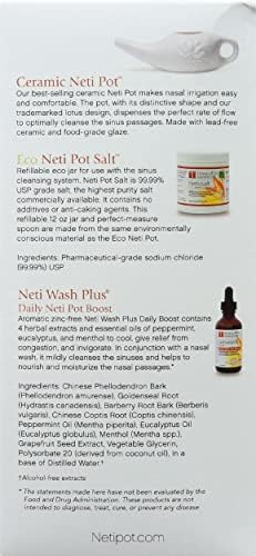 Himalayan Chandra Neti Pot Complete Sinus Cleansing System Starter Kit