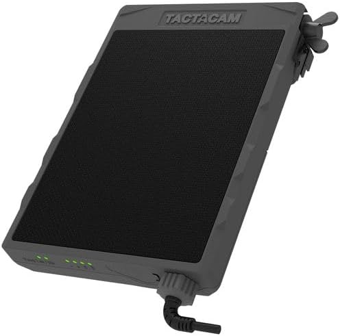 Tactacam Reveal Solar Panel, Built-in Battery for X2.0, X3.0 Trail Cameras | Powers camera day & night, weatherproof housing, also fits X Pro 3.0, X