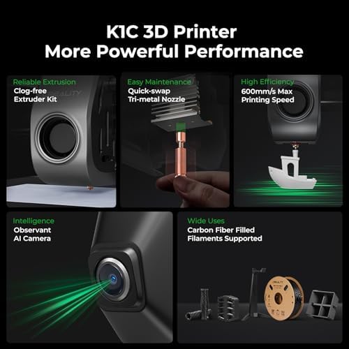 Creality SPARKX i7 Combo 3D Printer, Multi Color with CFS Lite High Speed AI Photo-to-3D Printing 95% Pre-Assemble Auto-Leveling Custom RGB Quick-Swap Essential Parts 10.24×10.24×10 inch