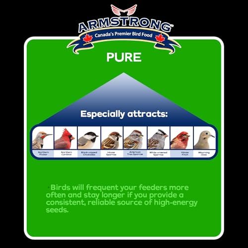 Armstrong Wild Bird Food Royal Jubilee Pure Bird Seed Blend, 20 Pounds - No-Mess, No-Sprouting Formula for Clean & Easy Feeding