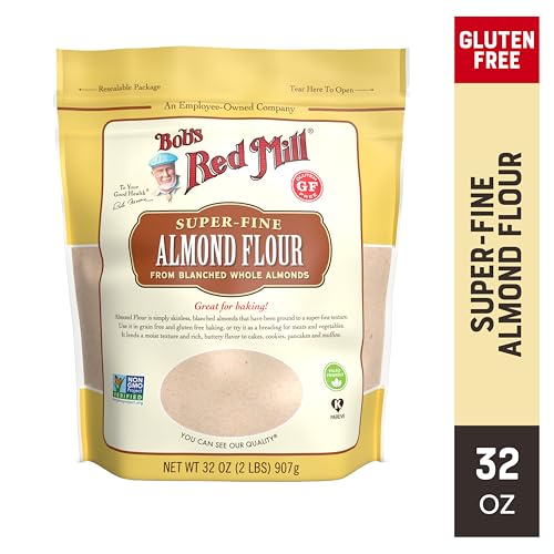 Bob's Red Mill Blanched Almond Flour, Finely Sifted - 1 Pound (Pack of 4) - Non-GMO, Gluten Free, Paleo, Vegan, Keto Friendly