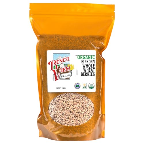 Organic Einkorn Wheat Berries - 3lbs