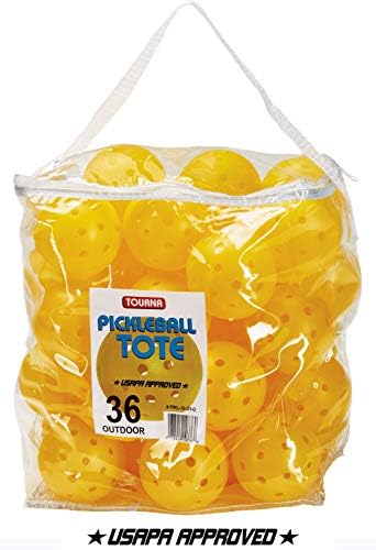 Tourna Strike Outdoor Pickleballs (36 Pack) USAPA Approved, Optic Yellow (PIKL-36-OY-O)