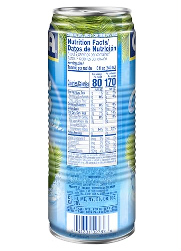 Goya Foods Coconut Water with Pulp, 17.6 Ounce (Pack of 12)