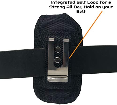 Agoz JitterBug Flip Phone Case, Vertical Belt Clip Holster, HEAVY-DUTY Carrying Flip Cell Phone Pouch Rugged Cover w/Metal Clip