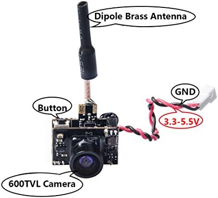 AKK BA3 5.8G 40CH VTX 0/25mW/50mW/200mW Switchable 600TVL 1/3 Cmos Micro AIO FPV Camera and Transmitter for FPV Drone Like Tiny Whoop Blade Inductrix