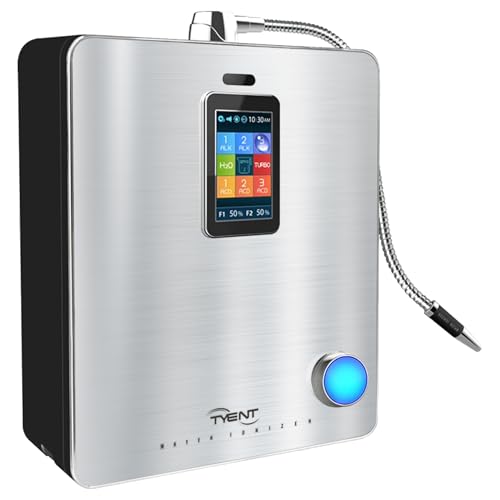 Tyent - Ace-13 Water Ionizer - Advanced Hydrogen Alkaline Water System - Adjustable pH Levels - Dual Ultra Filtration - Touch Screen Control - Turbo