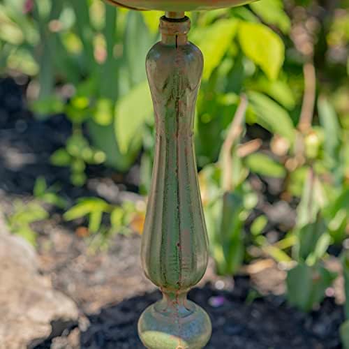 Zaer Ltd. Pedestal Style Birdbath (Blue)
