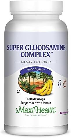 Maxi Health Super Glucosamine Complex – Joint Supplements for Men & Women – Glucosamine Sulfate with MSM, Bromelain, & Potassium – Bone Strength