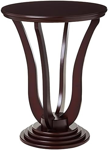 Frenchi Furniture Table, L 19.70 inch x W 19.70 inch x H 25.80 inch, Espresso