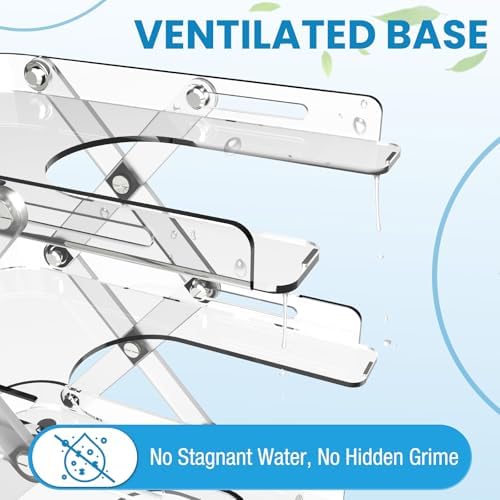 SDSNTE Countertop Caddy–3-Tier Collapsible Storage Organizer Compatible with Navage Nasal Irrigation System