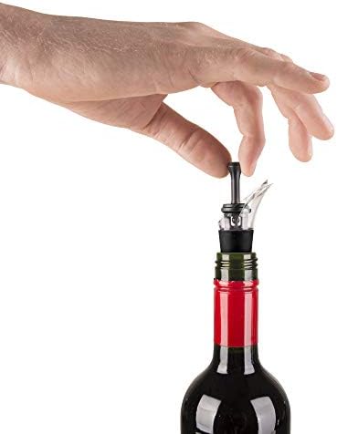 Vacu Vin Wine Pump, Plastic, 5 x 8.3 x 22 cm Black