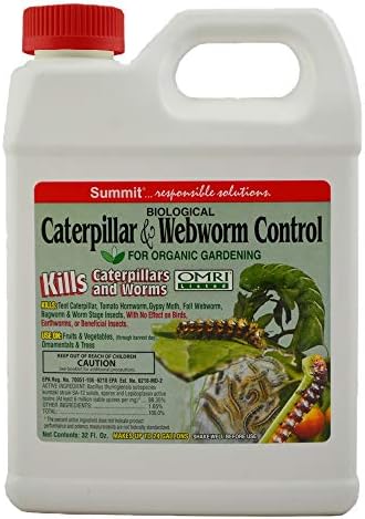 SUMMIT 021-6 Caterpillar and Webworm Control-Hose End For Insects, 1-, Quart, White