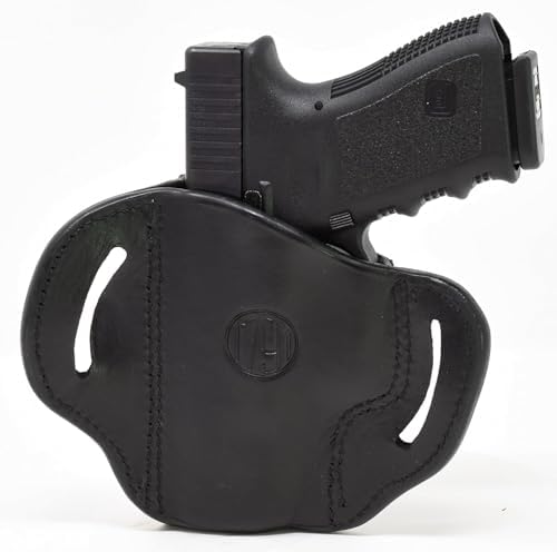 1791 Gunleather OWB Holster, Fits Glock 19, 26, 27, Shield Plus, VP40, XDS | Right-handed leather gun holster also fits Glock 17, 23, 19X, Sig P365 XMacro, Taurus G3C, Ruger Max 9, S&W Equalizer