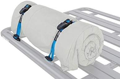 Rhino Rack Pioneer Platform Ratchet Tie Down Kit with Cleats, Easy Use & Installation, Heavy Duty, for All Vehicles, Low Profile, 2 Tie Down Straps