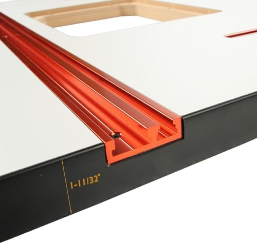 O'SKOOL MDF Router Table Top, 32 Inch by 24 Inch | Laminated Surface, 9-1/4" by 11-3/4" Plate Opening, Fits O'SKOOL Router Lifts