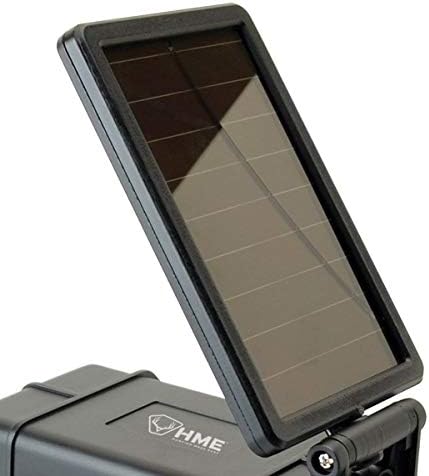 HME Trail Camera 12V/Solar Auxiliary Power Pack Durable Weather-Resistant Housing Easy Installation & Versatile Compatibility, Black | Weather-resistant housing, Easy installation
