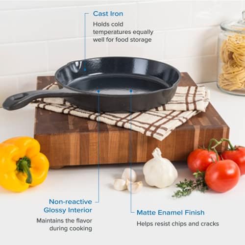 Viking Griddle, 20 Inch Reversible Cast Iron Grill Pan, Pre-Seasoned, Oven Safe, Induction Ready, Black
