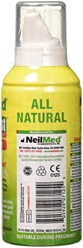 NeilMed NasaMist Hypertonic Extra Strength Saline Spray,Green 4.5 fl oz (Pack of 1)