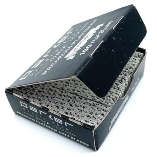 Parker 100 Platinum Single Edge Razor Blades for Barber Straight Razors