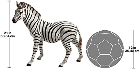 Design Toscano Zora the Zebra Outdoor Garden Statue, 22 Inch, Polyresin, Full Color