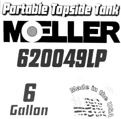 Moeller Marine EPA- Compliant Topside Fuel Tank - 6 Gallons, Low Profile, Model# 620049LP