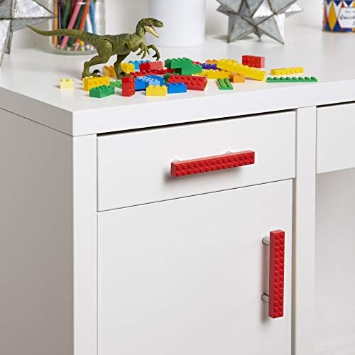 Set of 2 Build-On Brick Drawer Pulls (Green)