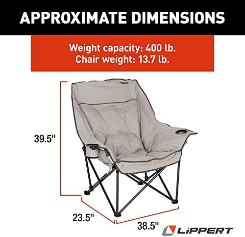 Lippert Components 2021128653 Big Bear Camping Chair - Sand