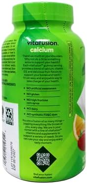 Vitafusion Gummies Calcium with Vitamin D3, 100 Count, Pack of 2