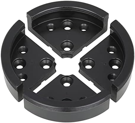 4INCH 4-Jaw Self-Centering Wood Lathe Chuck, 2" Round Jaw Mounted, 1"x8TPI thread & 3/4"x16TPI Adapter, T Allen Wrench, Screw Chuck, SCR4-4