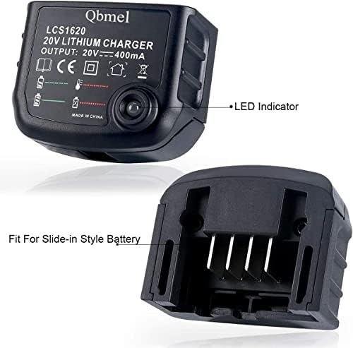 20Volt Li-Ion Battery Charger Replacement for Black+Decker LCS1620 90590282 20V MAX Lithium Ion Battery LBXR20 LBXR20-OPE LB20 LBX20 LBX4020
