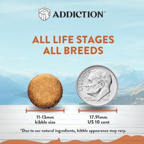 Addiction Wild Kangaroo & Apples Dry Dog Food - Limited Ingredient Diet for Dogs with Allergies & Sensitive Skin - 100% Kangaroo Meat, No Meal - Grain-Free - Made in New Zealand 4lb