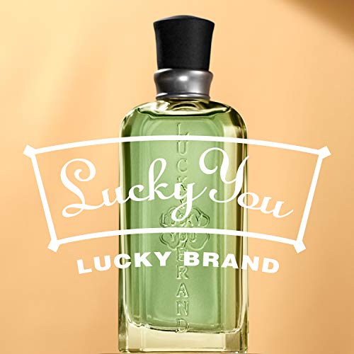 Lucky Brand Lucky You Eau de Toilette for Men, 3.4 fl oz | Men's fresh eau de toilette. Cologne with notes of tamarind, bamboo stems, and cardamom.