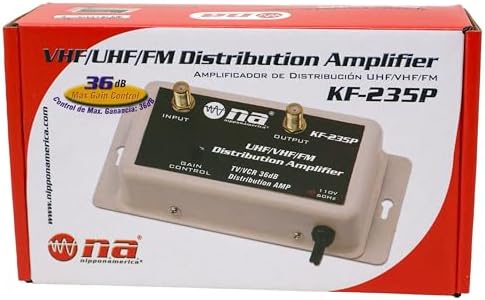 36 DB Cable Antenna Color TV Booster Signal Amplifier VHF UHF FM HDTV