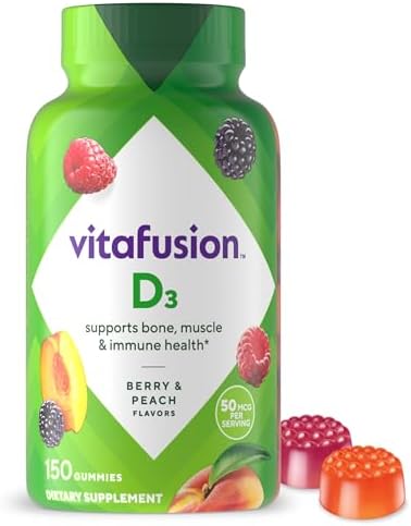 Vitafusion Vitamin D3 Gummies | 50 mcg | 150 Gummy Vitamins