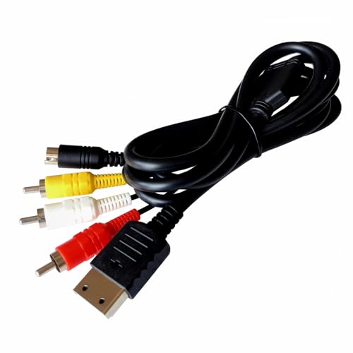 6FT S-Video Composite AV Cable Compatible with Sega Dreamcast | 6FT Plug and play S-Video AV cable Compatible with Sega Dreamcast DC128. Luma/chroma