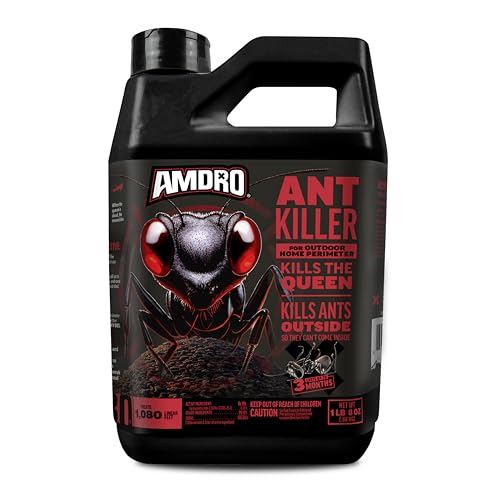 Amdro Ant Killer for Outdoor Home Perimeter, 24 Oz | Controls 25 species, outdoor ant bait, works up to 3 months, for lawns, landscaped areas, ornamental gardens