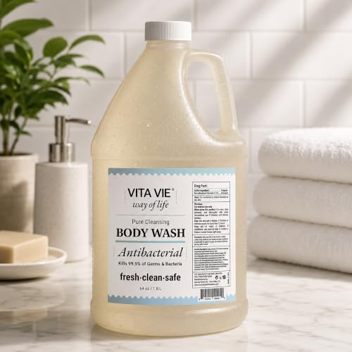 Lemon Body Wash, Antibacterial Soap With Tea Tree Oil, 12 Fl Oz