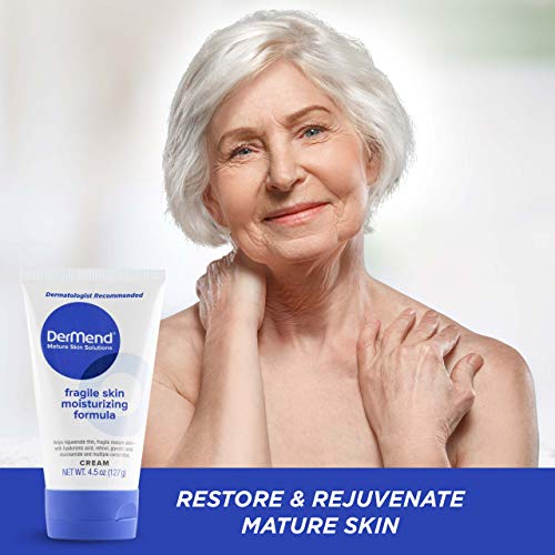 DerMend Fragile Skin Moisturizer 4.5 oz - Firms Aging Skin & Mature Skin | Specialized Formula to Restore & Rejuvenate Mature Skin