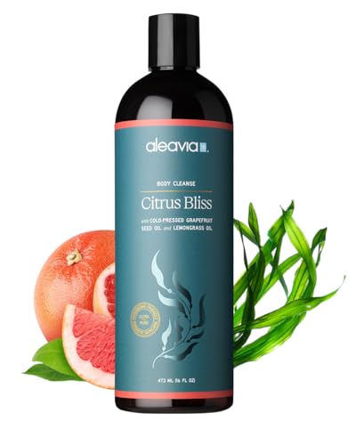 Aleavia Body Cleanse – Organic & All-Natural Prebiotic Body Wash – Fragrance-free and Sulfate-Free Enzymatic Body Cleanser – 16 Oz.