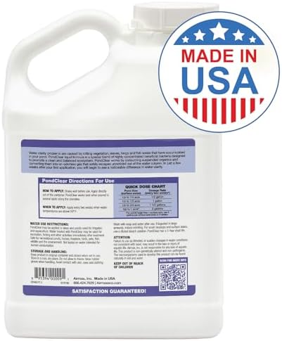 Airmax PondClear Packets Beneficial Bacteria Pond Clarifier, 24 Count | Enzyme Clarifier with EcoBoost PRx to help clear and clean pond and lake water while remaining safe for fish