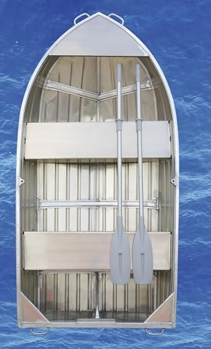 Oceansouth Aluminum Boat Oars with Oar Stops – 2-Piece Split Shaft Rowing Oars for Dinghies