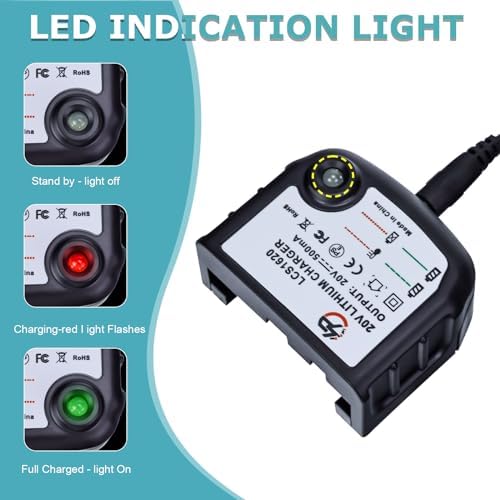 20 Volt LithiumIon Battery Charger LCS1620 for Black & Decker for Porter Cable for STANLEYBattery 12V 14.4V 18V 20 Volt Batteries LBXR20 LCS1620B