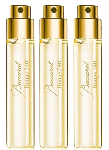 Maison Francis Kurkdjian Baccarat Rouge 540 Travel Set Eau de Parfum Plus Gold Globe Trotter Case, 6 Count