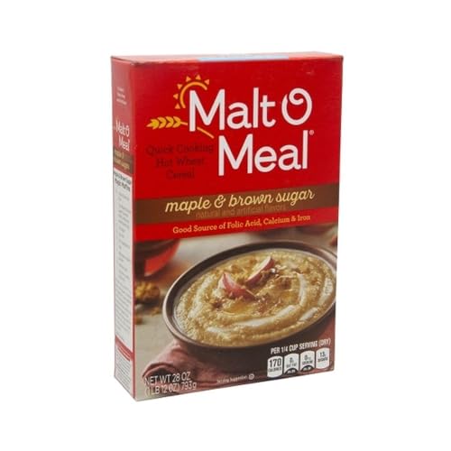 Malt-O-Meal Maple And Brown Sugar - Hot Cereals, 28 Ounce -- 12 per case.